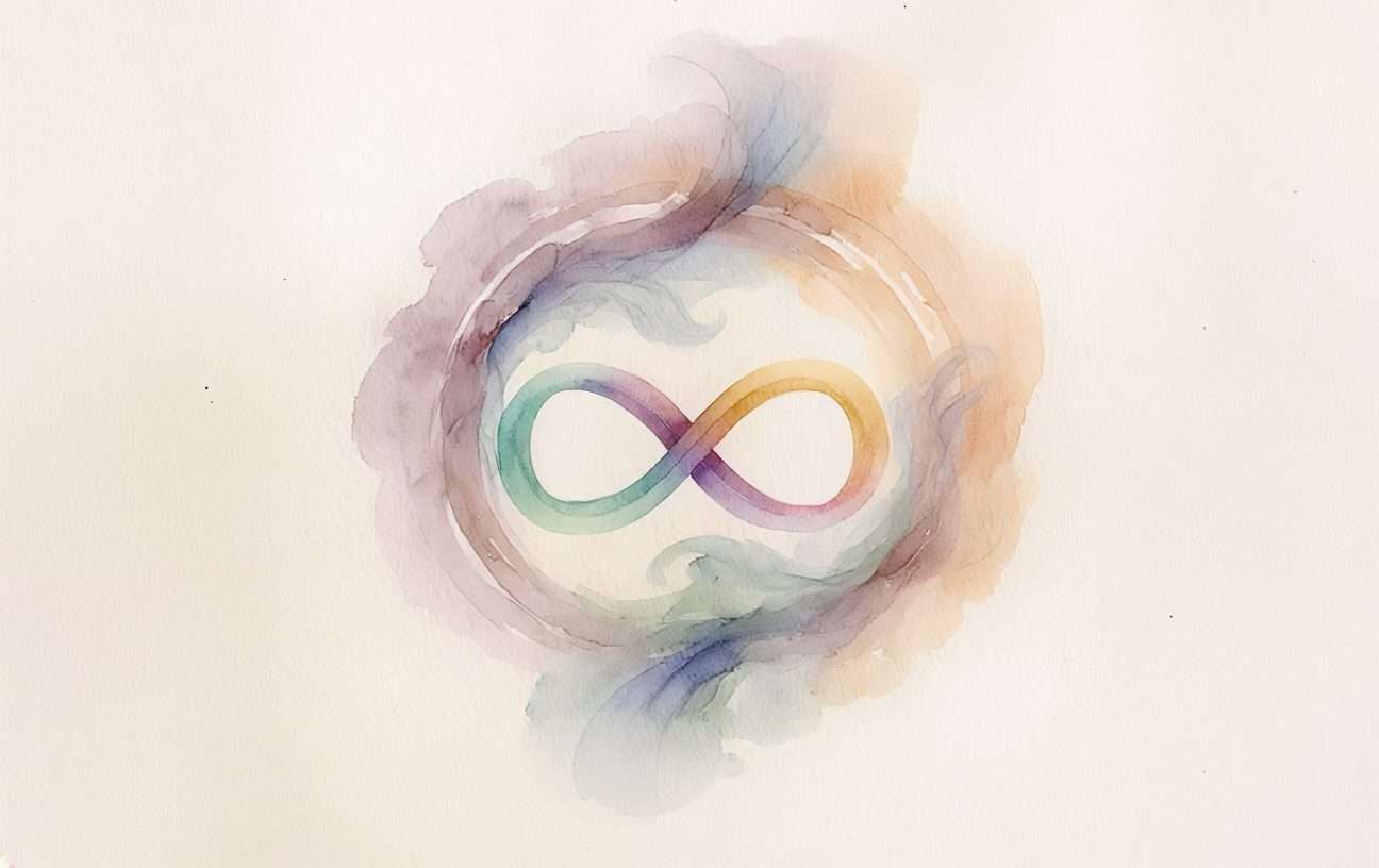 infinity symbol watercolor
